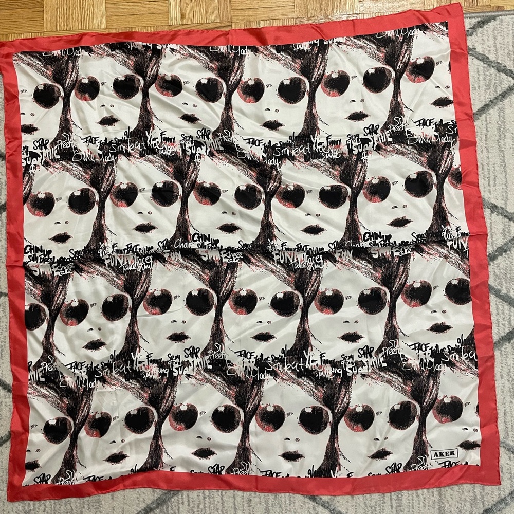 100% silk scarf